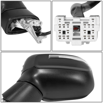 RETROVISOR MIRROR - OE STYLE - KIA TELLURIDE 2020-2024 - WITH POWER FOLD WITH HEATED GLASS WITH BLIND SPOT - DRIVER LEFT SIDE - BLACK