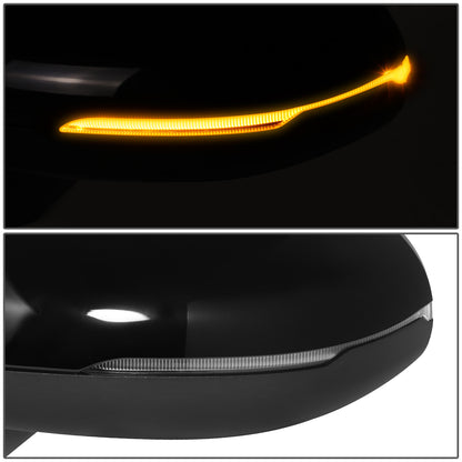 RETROVISOR MIRROR - OE STYLE - KIA K5 21-24 - WITH POWER WITH HEATED GLASS WITH BLIND SPOT WITH TURN SIGNAL - EXC GT - DRIVER SIDE - PAINT TO MATCH - BLACK