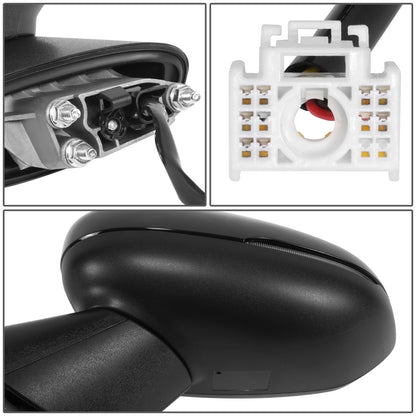 RETROVISOR MIRROR - OE STYLE - KIA K5 21-24 - WITH POWER WITH HEATED GLASS WITH BLIND SPOT WITH TURN SIGNAL - EXC GT - DRIVER SIDE - PAINT TO MATCH - BLACK