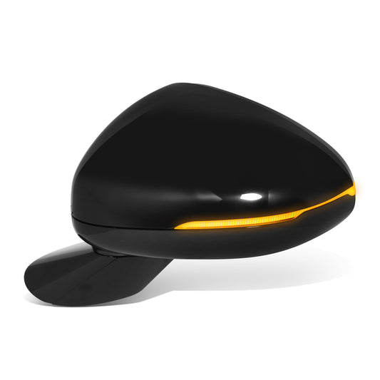 RETROVISOR MIRROR - OE STYLE - KIA K5 21-24 - WITH POWER WITH HEATED GLASS WITH BLIND SPOT WITH TURN SIGNAL - FOR GT - DRIVER SIDE - PAINT TO MATCH - BLACK