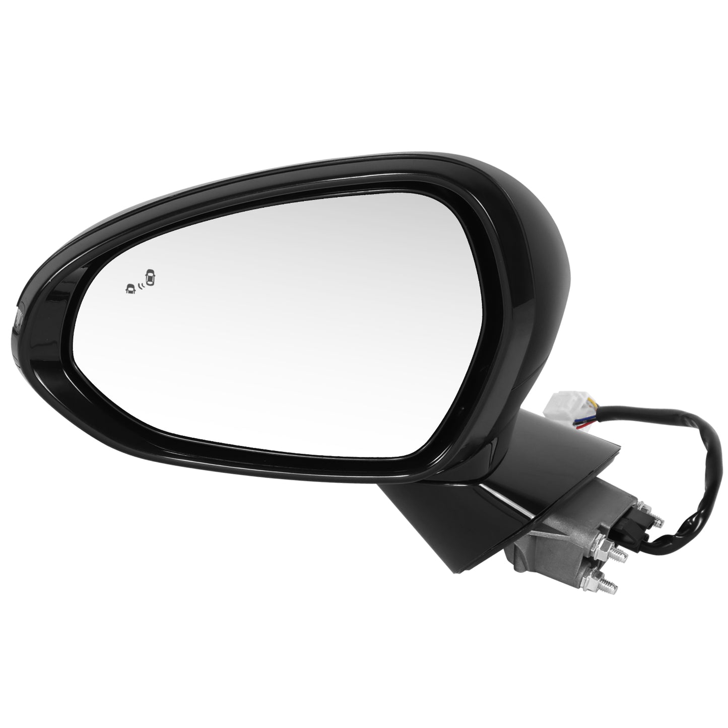 RETROVISOR MIRROR - OE STYLE - KIA K5 21-24 - WITH POWER WITH HEATED GLASS WITH BLIND SPOT WITH TURN SIGNAL - FOR GT - DRIVER SIDE - PAINT TO MATCH - BLACK