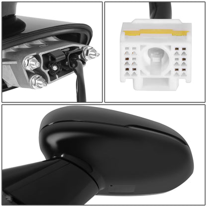 RETROVISOR MIRROR - OE STYLE - KIA K5 21-24 - WITH POWER WITH HEATED GLASS WITH BLIND SPOT WITH TURN SIGNAL - FOR GT - DRIVER SIDE - PAINT TO MATCH - BLACK