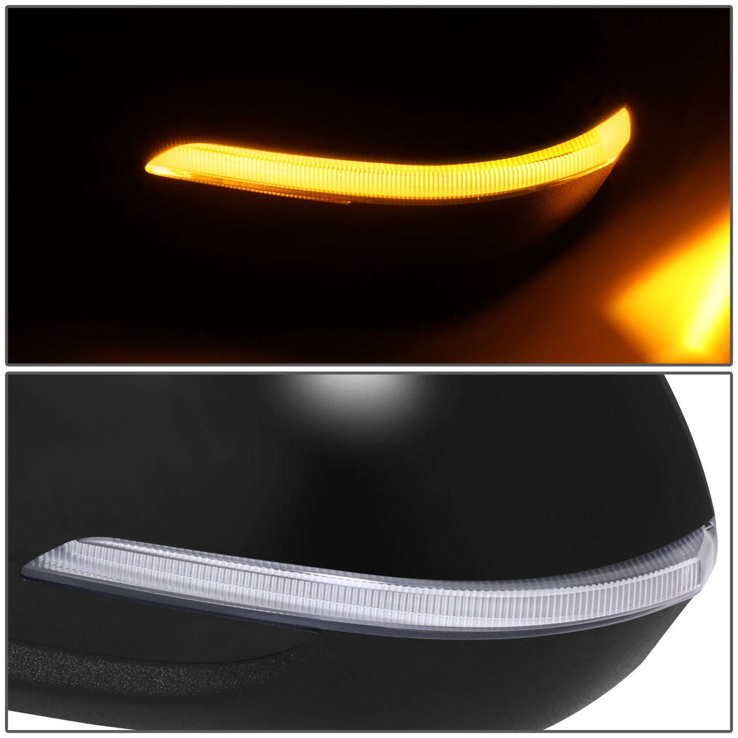 RETROVISOR MIRROR - OE STYLE - KIA SELTOS 2021-2024 - WITH POWER WITH HEATED GLASS WITH BLIND SPOT - DRIVER LEFT SIDE - BLACK