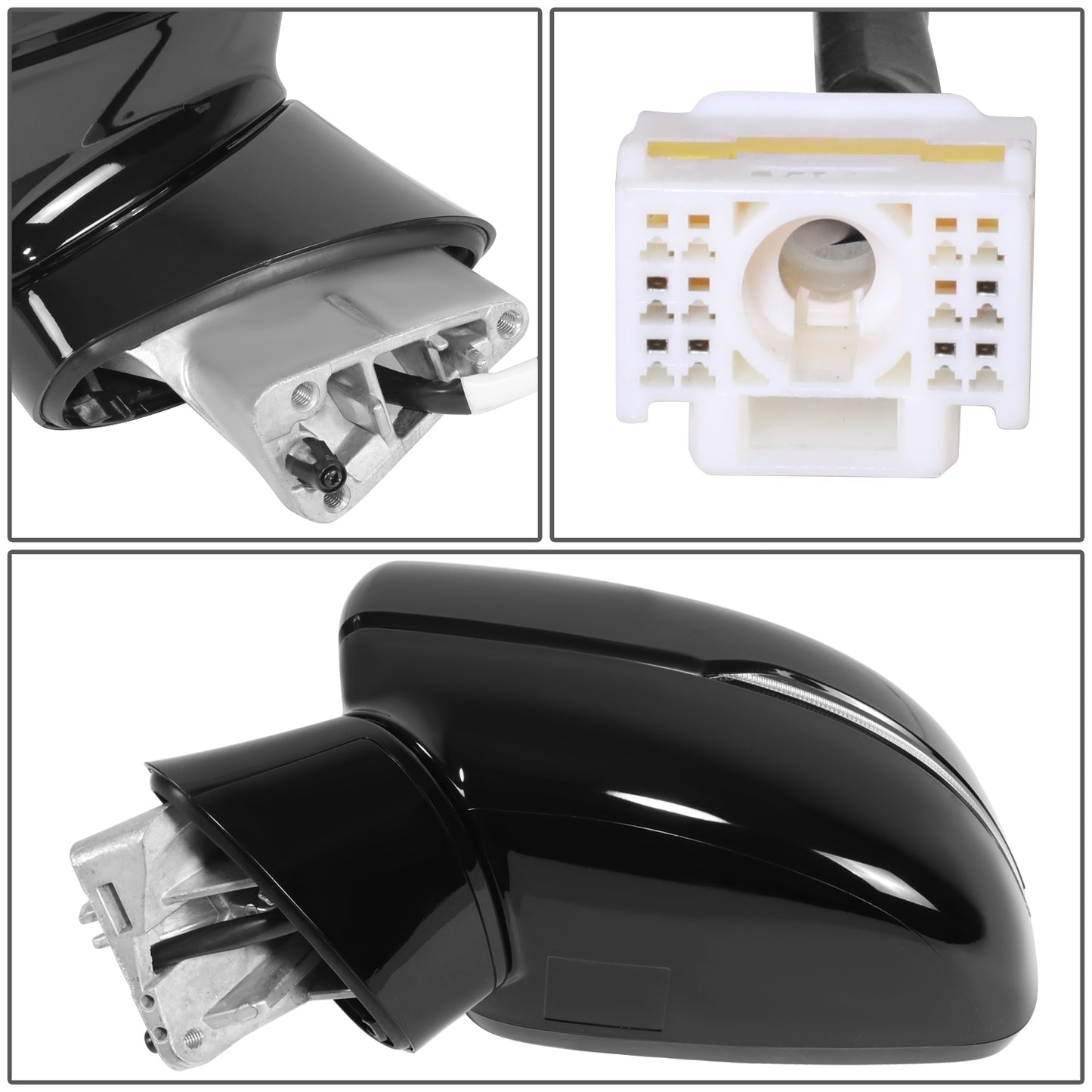 RETROVISOR MIRROR - OE STYLE - KIA SORENTO 2021-2023 - WITH POWER WITH HEATED GLASS - DRIVER LEFT SIDE - BLACK