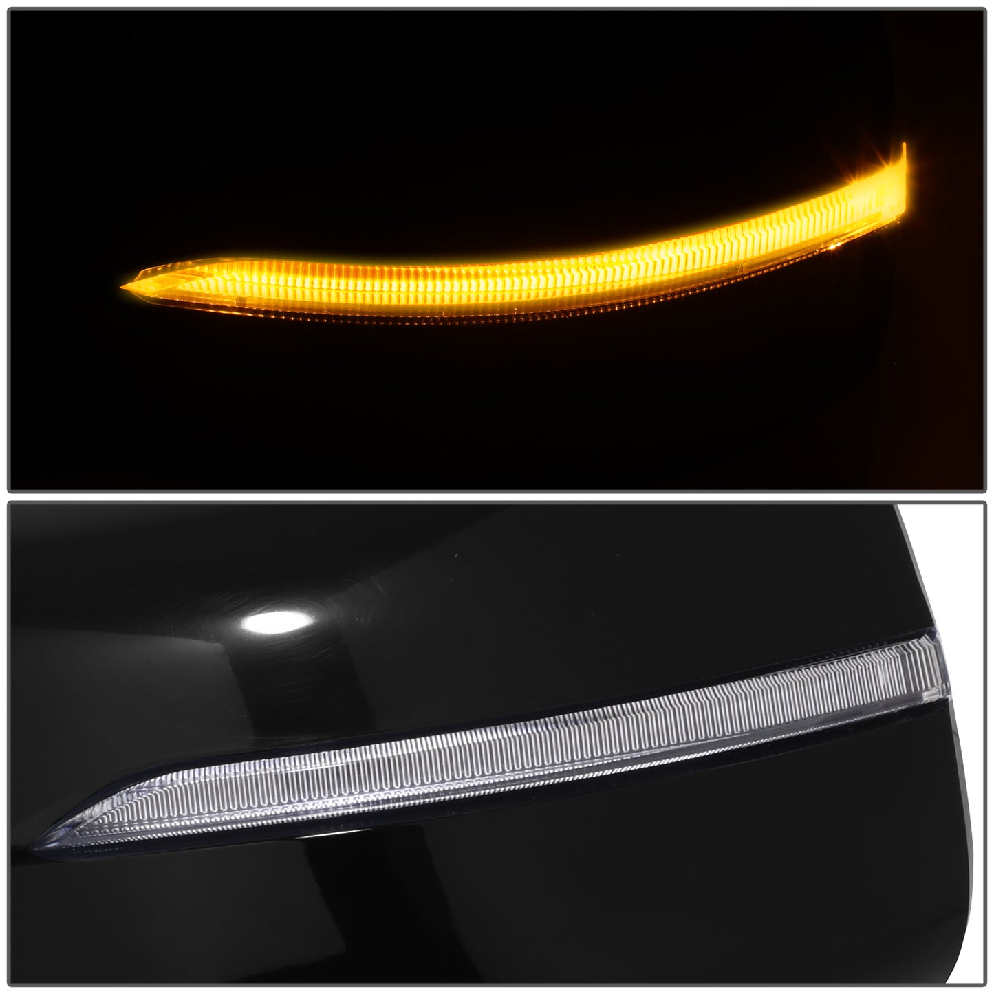 RETROVISOR MIRROR - OE STYLE - KIA SORENTO 2021-2023 - WITH POWER WITH HEATED GLASS WITH BLIND SPOT - DRIVER LEFT SIDE - BLACK