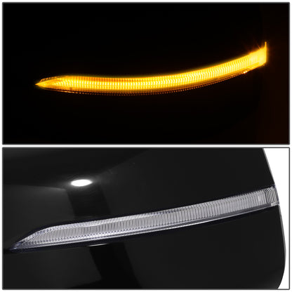 RETROVISOR MIRROR - OE STYLE - KIA SORENTO 2021-2023 - WITH POWER WITH HEATED GLASS WITH BLIND SPOT - DRIVER LEFT SIDE - BLACK