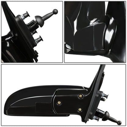 RETROVISOR MIRROR - OEM - 04-09 KIA SPECTRA 2.0L / 05-09 KIA SPECTRA5 - MANUAL - PAINTABLE - BLACK - RIGHT