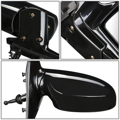 RETROVISOR MIRROR - OEM - 04-09 KIA SPECTRA 2.0L / 05-09 KIA SPECTRA5 - MANUAL - PAINTABLE - BLACK - RIGHT