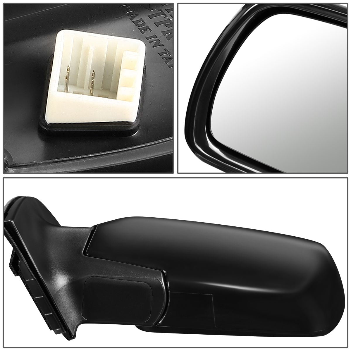 RETROVISOR MIRROR - OEM - 06-09 KIA SEDONA - POWERED - HEATED - PAINTABLE - BLACK - RIGHT