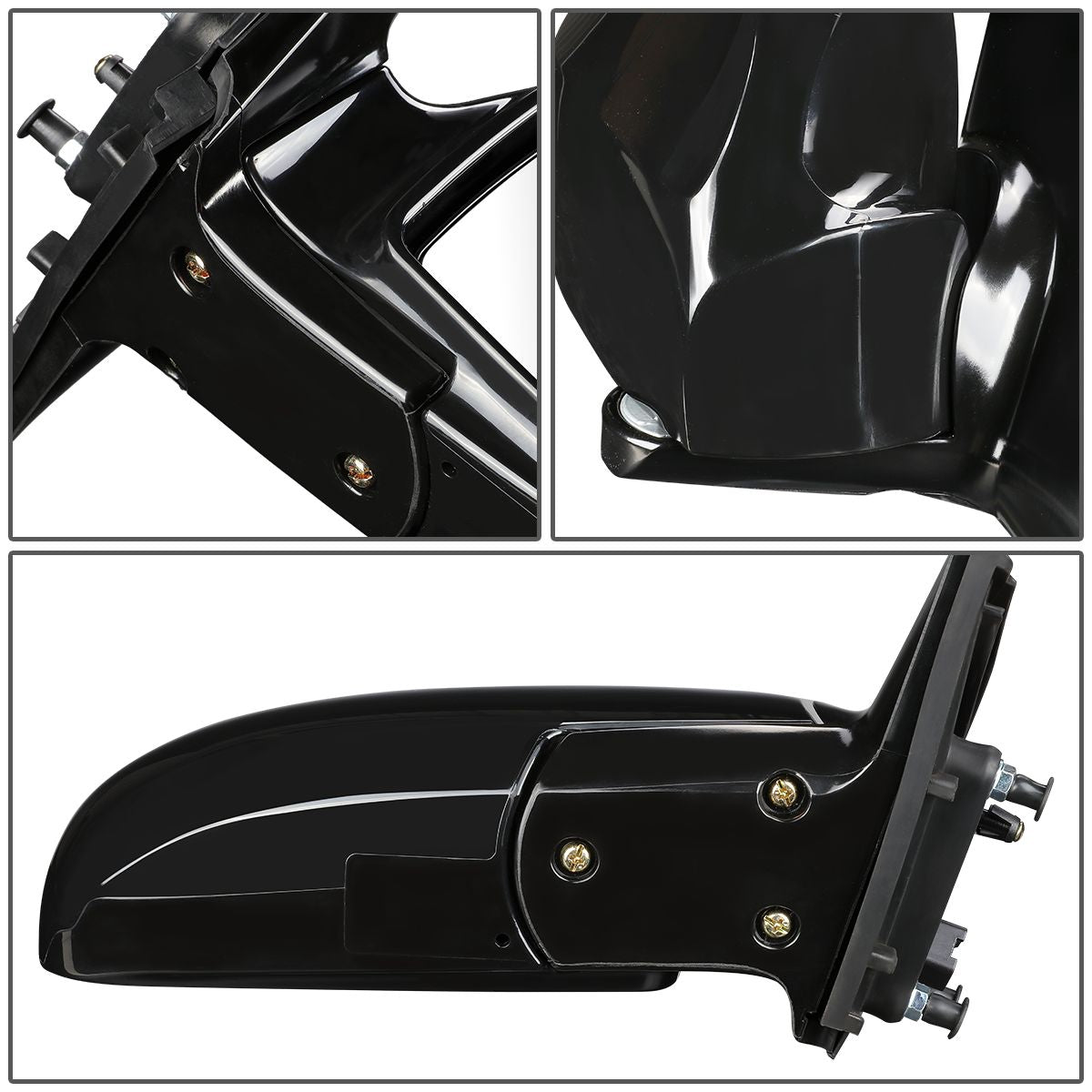 RETROVISOR MIRROR - OEM - 04-09 KIA SPECTRA 2.0L / 05-09 KIA SPECTRA5 - POWERED - HEATED - PAINTABLE - BLACK - RIGHT