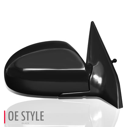 RETROVISOR MIRROR - OEM - 04-09 KIA SPECTRA 2.0L / 05-09 KIA SPECTRA5 - MANUAL - PAINTABLE - BLACK - RIGHT