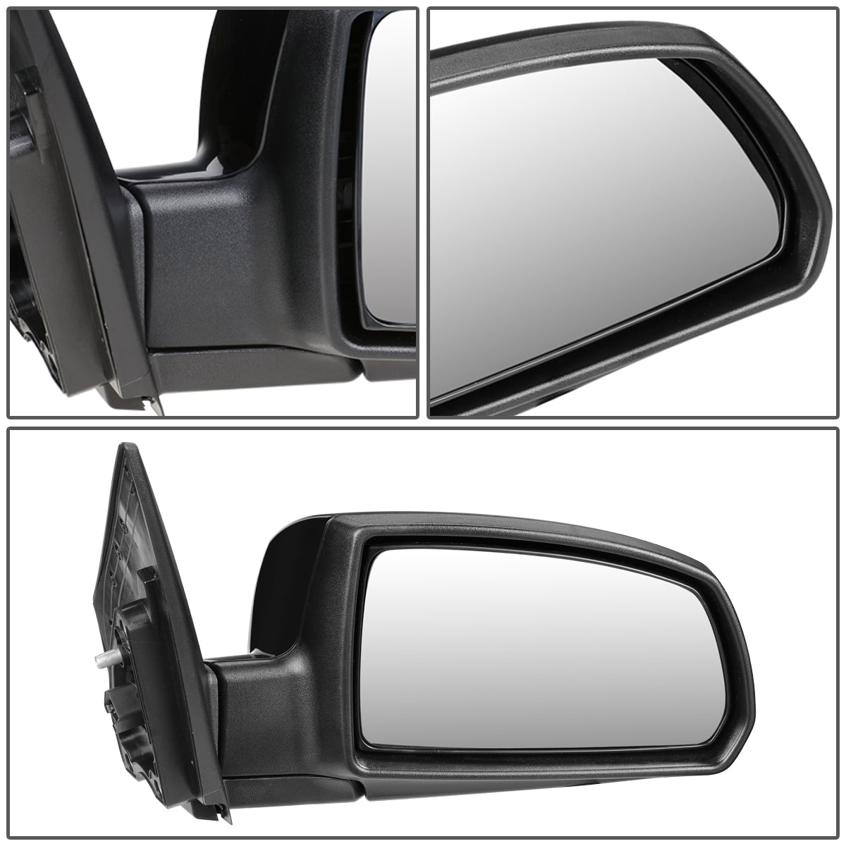 RETROVISOR MIRROR - OEM - 06-09 KIA RIO / 06-09 KIA RIO5 - POWERED - HEATED - PAINTABLE - BLACK - RIGHT