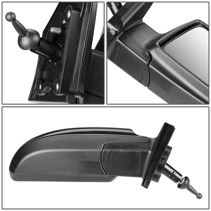 RETROVISOR MIRROR - OEM - 06-09 KIA RIO / 06-09 KIA RIO5 - MANUAL - PAINTABLE - BLACK - RIGHT