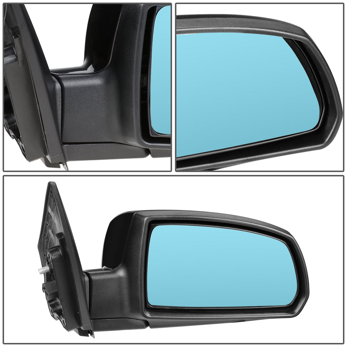 RETROVISOR MIRROR - OEM - 06-09 KIA RIO / 06-09 KIA RIO5 - POWERED - HEATED - PAINTABLE - BLACK - RIGHT