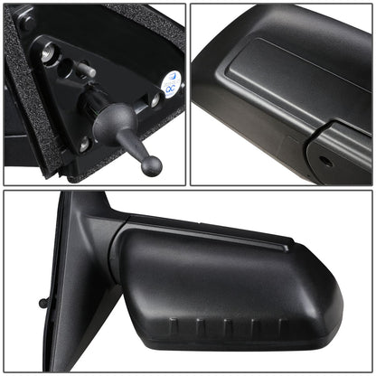 RETROVISOR MIRROR - OEM - 10-11 KIA SOUL - MANUAL - TEXTURED - BLACK - RIGHT