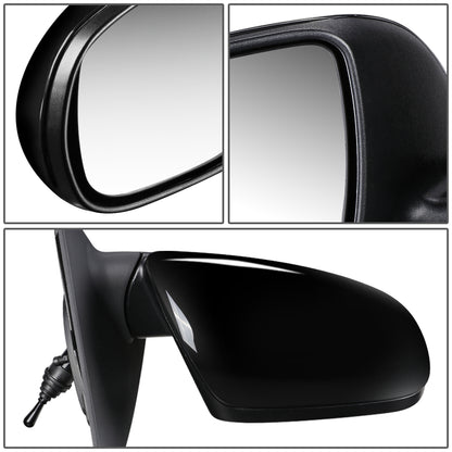 RETROVISOR MIRROR - OEM - 10-13 KIA FORTE - MANUAL - PAINTABLE - BLACK - RIGHT