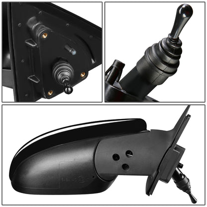 RETROVISOR MIRROR - OEM - 10-13 KIA FORTE - MANUAL - PAINTABLE - BLACK - RIGHT