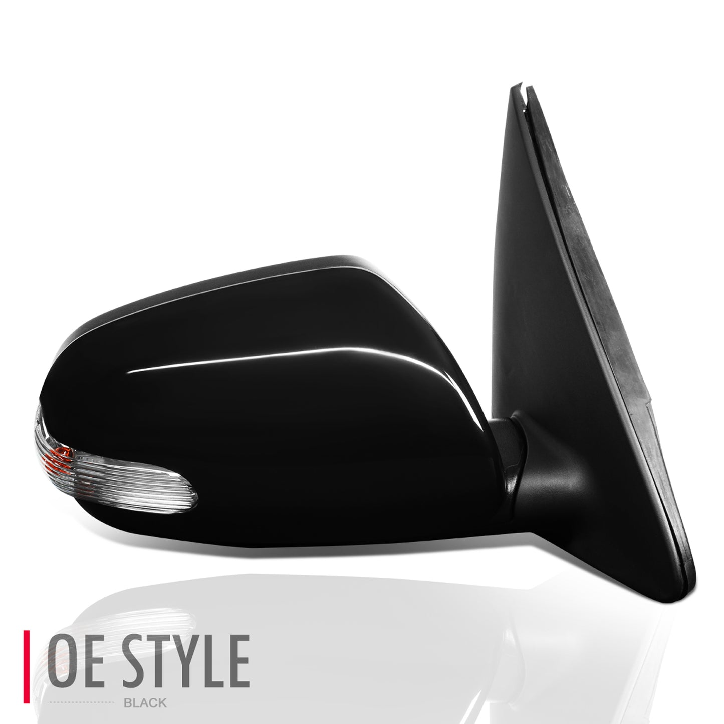 RETROVISOR MIRROR - OEM - 10-13 KIA FORTE - POWERED - HEATED - TEXTURED - BLACK - RIGHT