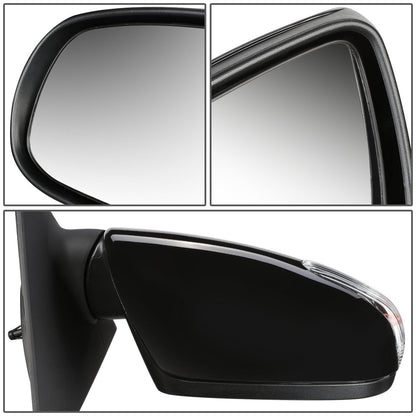 RETROVISOR MIRROR - OEM - 10-13 KIA FORTE KOUP - POWERED - HEATED - TEXTURED - BLACK - RIGHT