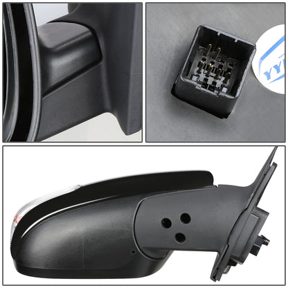 RETROVISOR MIRROR - OEM - 10-13 KIA FORTE KOUP - POWERED - HEATED - TEXTURED - BLACK - RIGHT