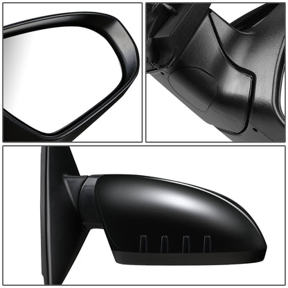 RETROVISOR MIRROR - OEM - 11-15 KIA OPTIMA - POWERED - HEATED - W/ SIGNAL LIGHT - FOLDING - BLACK MATERIAL - RIGHT