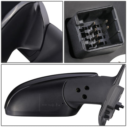 RETROVISOR MIRROR - OEM - 10-13 KIA FORTE, FORTE KOUP - POWERED - HEATED - W/ SIGNAL LIGHT - FOLDING - BLACK MATERIAL - RIGHT