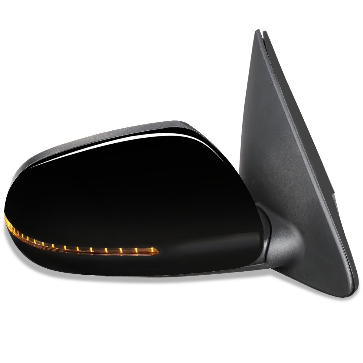 RETROVISOR MIRROR - OEM - 11-13 KIA FORTE - POWERED - HEATED - PAINTABLE - BLACK - RIGHT