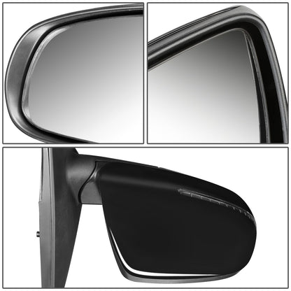 RETROVISOR MIRROR - OEM - 11-13 KIA FORTE - POWERED - HEATED - PAINTABLE - BLACK - RIGHT