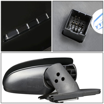 RETROVISOR MIRROR - OEM - 11-13 KIA FORTE - POWERED - HEATED - PAINTABLE - BLACK - RIGHT