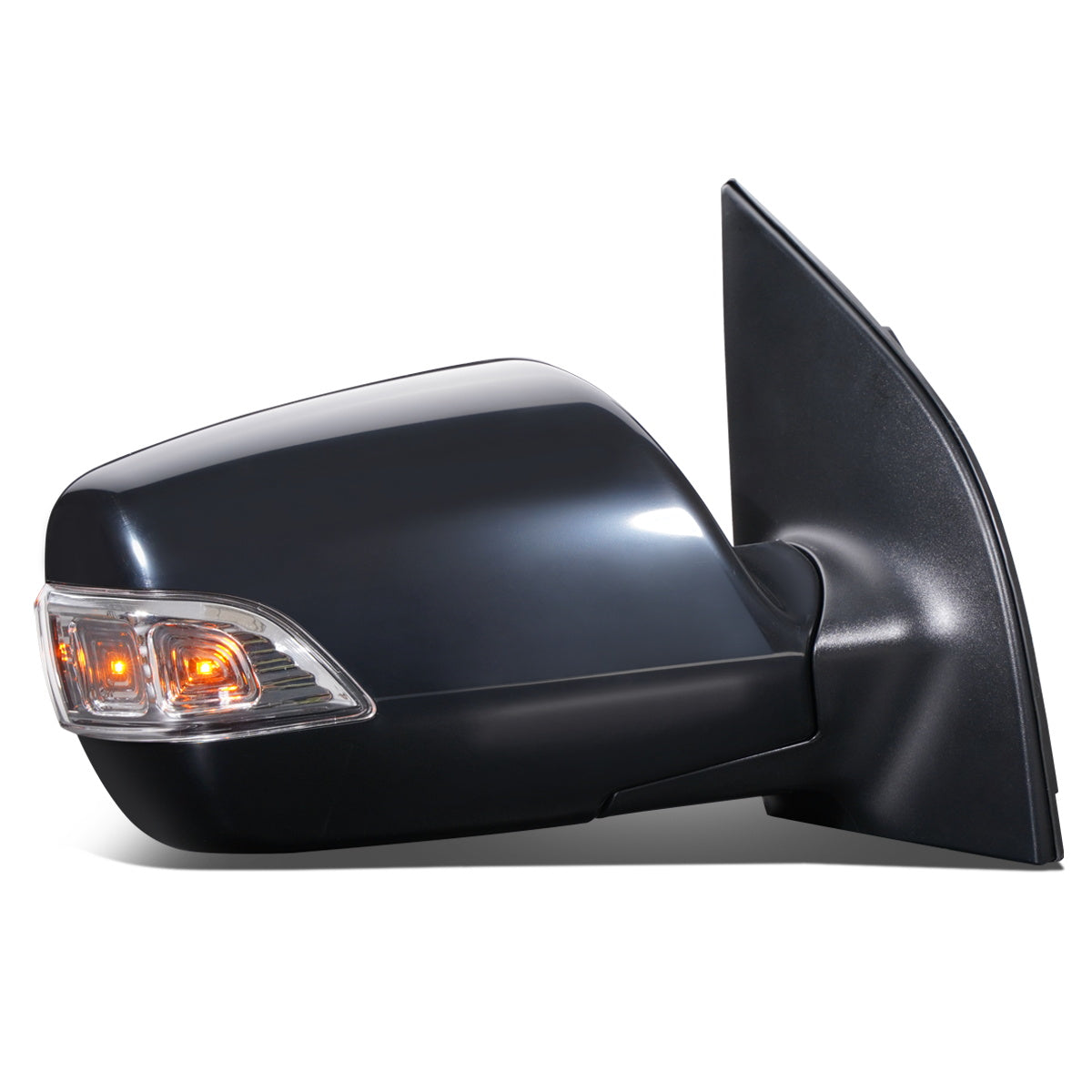 RETROVISOR MIRROR - OEM - 06-14 KIA SEDONA - POWERED - HEATED - W/ SIGNAL LIGHT - FOLDING - BLACK MATERIAL - RIGHT