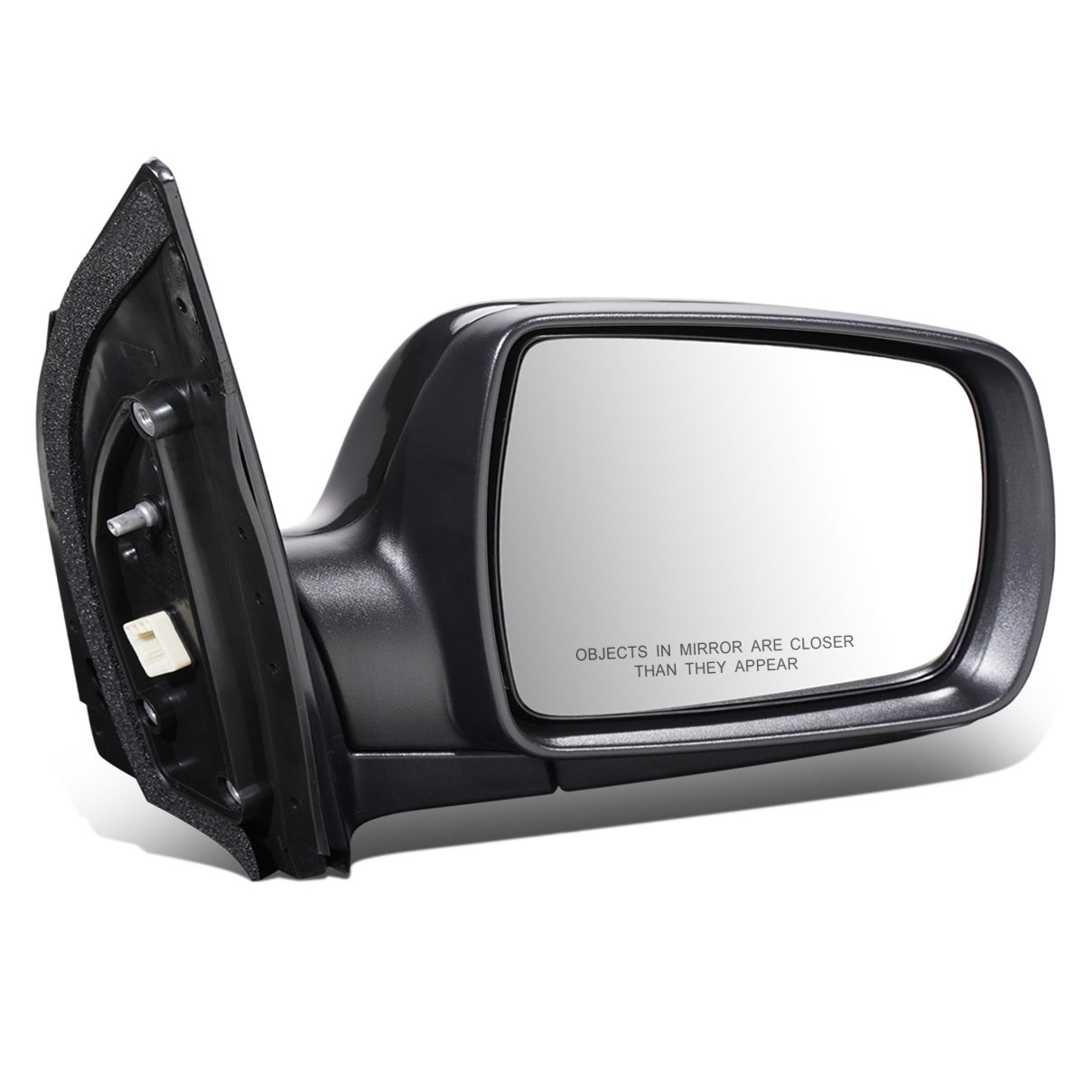 RETROVISOR MIRROR - OEM - 06-14 KIA SEDONA - POWERED - HEATED - W/ SIGNAL LIGHT - FOLDING - BLACK MATERIAL - RIGHT