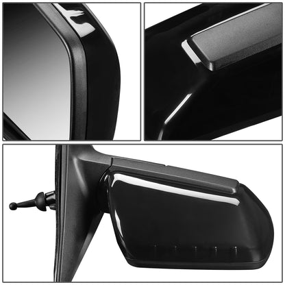 RETROVISOR MIRROR - OEM - 12-13 KIA SOUL - MANUAL - TEXTURED - BLACK - RIGHT