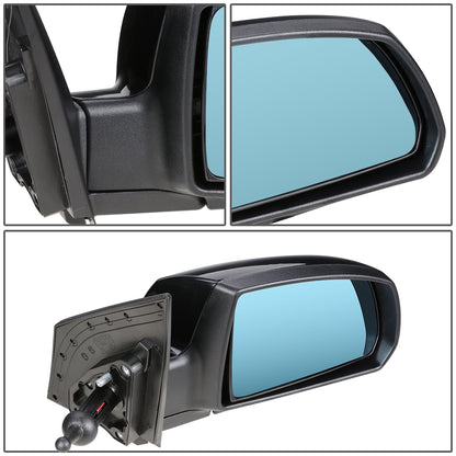 RETROVISOR MIRROR - OEM - 06-09 KIA RIO / 06-09 KIA RIO5 - MANUAL - PAINTABLE - BLACK - RIGHT
