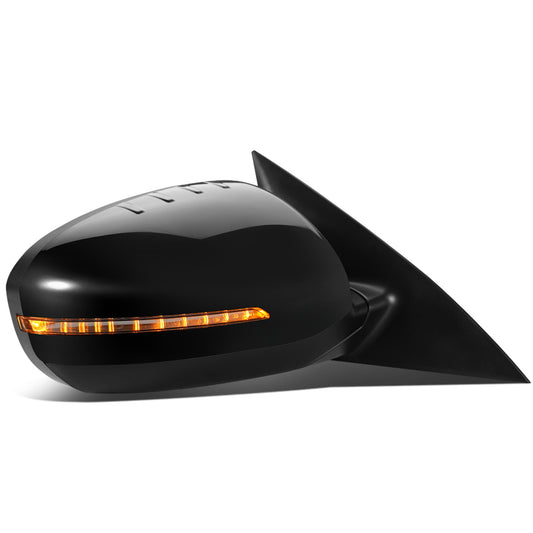 RETROVISOR MIRROR - OEM - 11-15 KIA OPTIMA - POWERED - HEATED - W/ SIGNAL LIGHT - POWER FOLDING - BLACK MATERIAL - RIGHT