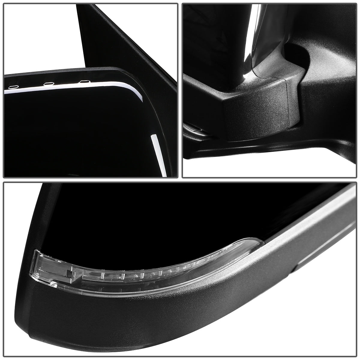 RETROVISOR MIRROR - OEM - 12-13 KIA SOUL - POWERED - HEATED - PAINTABLE - BLACK - RIGHT