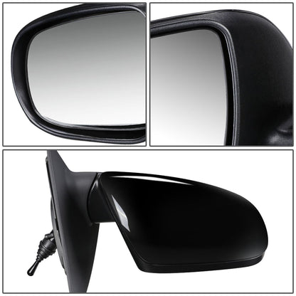 RETROVISOR MIRROR - OEM - 10-13 KIA FORTE KOUP - MANUAL - PAINTABLE - BLACK - RIGHT