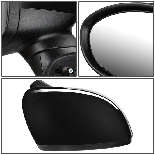 RETROVISOR MIRROR - OEM - 12-15 KIA RIO - POWERED - HEATED - W/ SIGNAL LIGHT - POWER FOLDING - BLACK MATERIAL - RIGHT