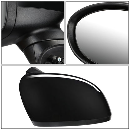 RETROVISOR MIRROR - OEM - 12-15 KIA RIO - POWERED - HEATED - FOLDING - BLACK MATERIAL - RIGHT