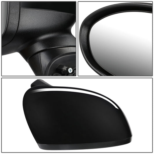 RETROVISOR MIRROR - OEM - 12-15 KIA RIO - POWERED - HEATED - FOLDING - BLACK MATERIAL - RIGHT