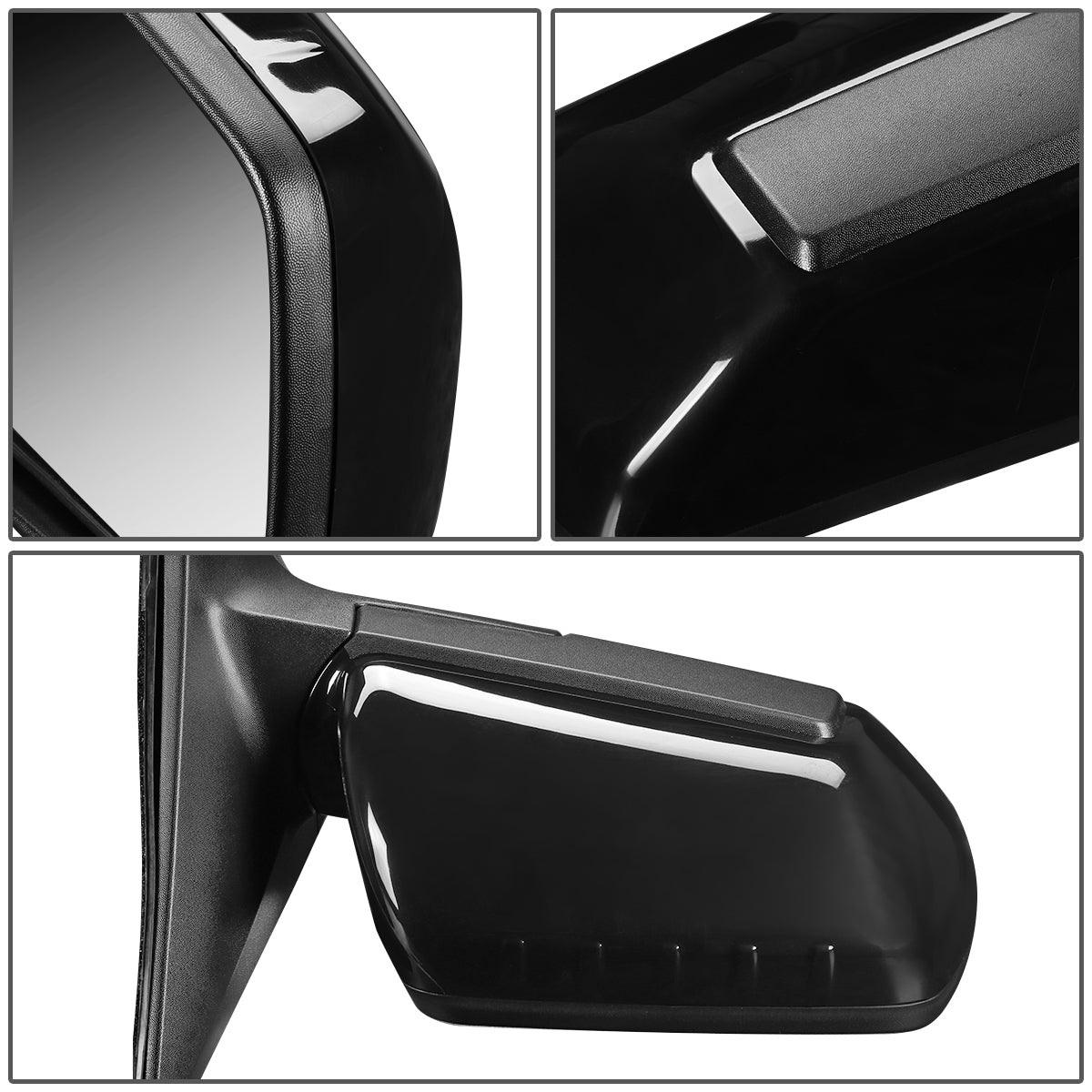 RETROVISOR MIRROR - OEM - 12-13 KIA SOUL - POWERED - PAINTABLE - BLACK - RIGHT