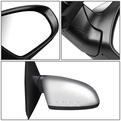 RETROVISOR MIRROR - OEM - 11-15 KIA OPTIMA - POWERED - HEATED - W/ SIGNAL LIGHT - POWER FOLDING - CHROME COVER - RIGHT