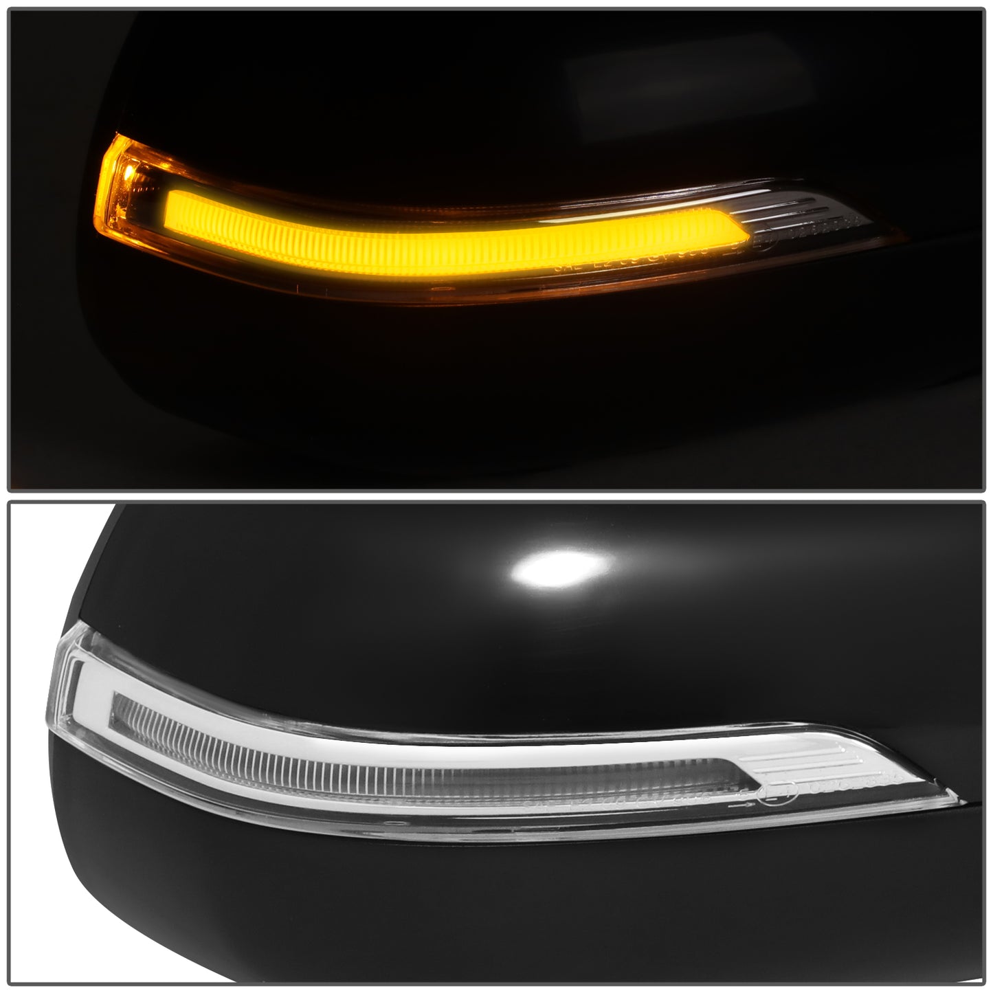 RETROVISOR MIRROR - OE STYLE - KIA SOUL 14-19 - WITH POWER FOLD WITH HEATED GLASS WITH TURN SIGNAL - PASSENGER SIDE - PAINT TO MATCH - BLACK