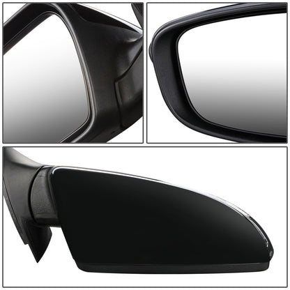 RETROVISOR MIRROR - OEM - 14-16 KIA FORTE, FORTE KOUP - POWERED - HEATED - W/ SIGNAL LIGHT - W/ PUDDLE LIGHT - POWER FOLDING - BLACK MATERIAL - RIGHT