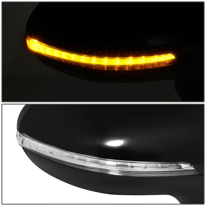 RETROVISOR MIRROR - OE STYLE - KIA RIO 14-17 - WITH POWER WITH HEATED GLASS WITH TURN SIGNAL - PASSENGER SIDE - PAINT TO MATCH - BLACK