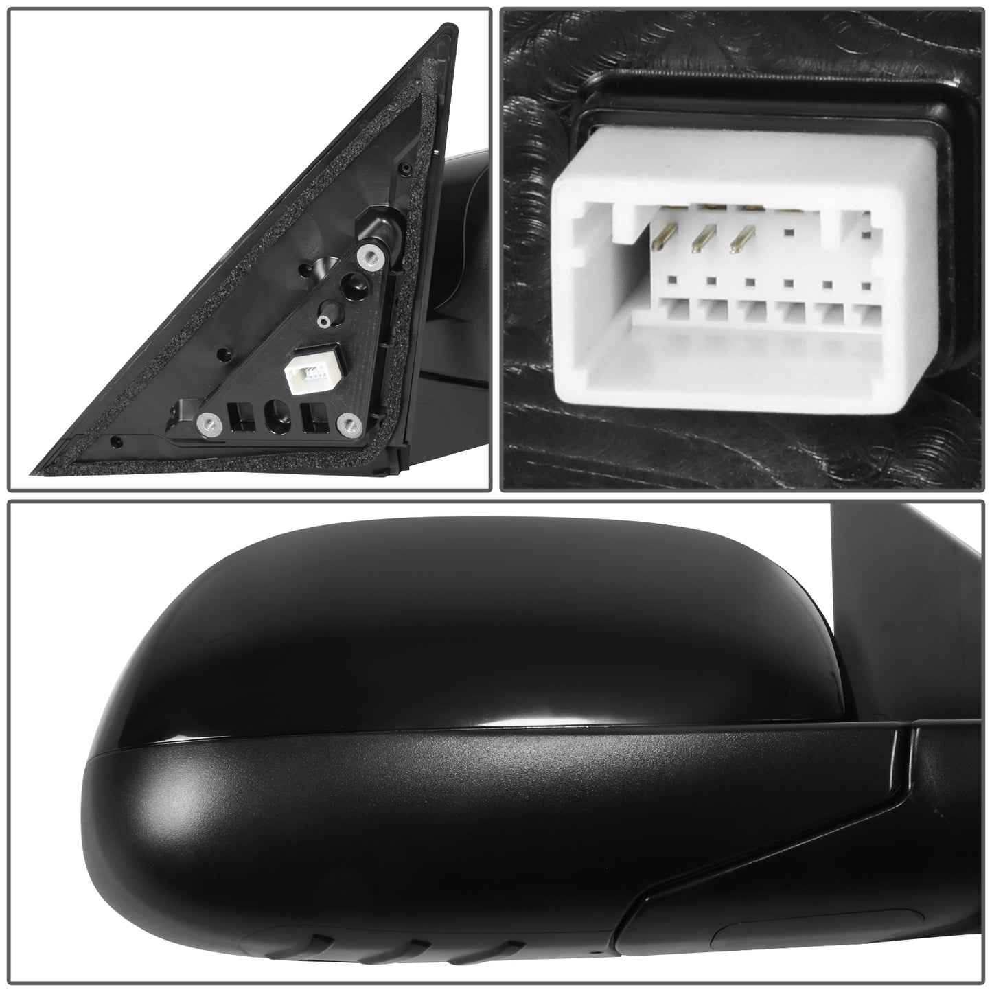 RETROVISOR MIRROR - OE STYLE - KIA SOUL 14-19 - WITH POWER - PASSENGER SIDE - PAINT TO MATCH - BLACK