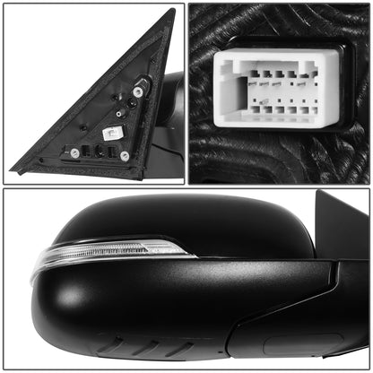 RETROVISOR MIRROR - OE STYLE - KIA SOUL 14-19 - WITH POWER WITH TURN SIGNAL - PASSENGER SIDE - PAINT TO MATCH - BLACK