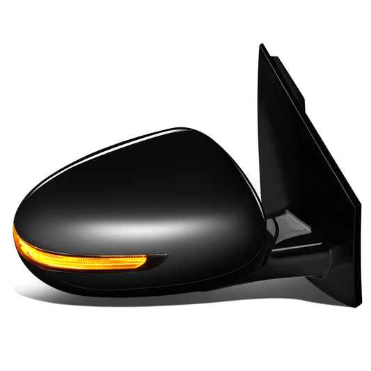 RETROVISOR MIRROR - OEM - 17-19 KIA SPORTAGE - POWERED - HEATED - W/ SIGNAL LIGHT - POWER FOLDING - BLACK MATERIAL - RIGHT