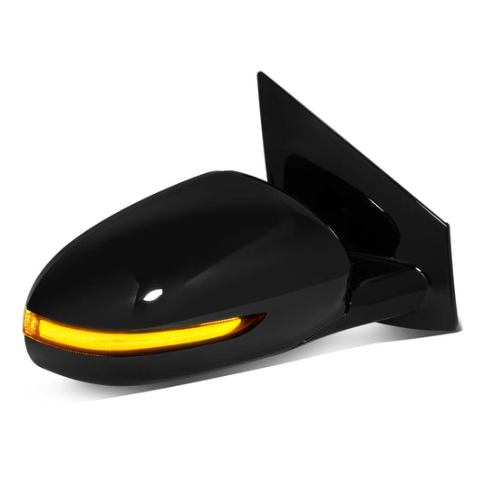 RETROVISOR MIRROR - OE STYLE - KIA SPORTAGE 17-19 - WITH POWER FOLD WITH HEATED GLASS WITH BLIND SPOT WITH AUTO DIMMING - PASSENGER SIDE - PAINT TO MATCH - BLACK