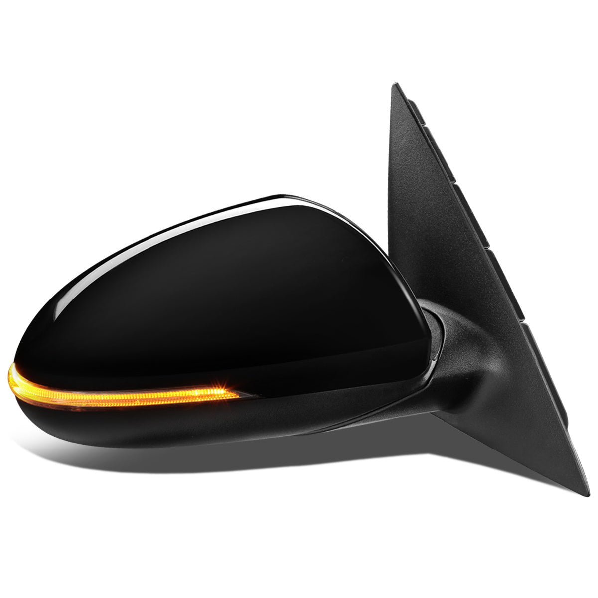 RETROVISOR MIRROR - OEM - 11-15 KIA OPTIMA - POWERED - HEATED - W/ SIGNAL LIGHT - POWER FOLDING - BLACK MATERIAL - RIGHT