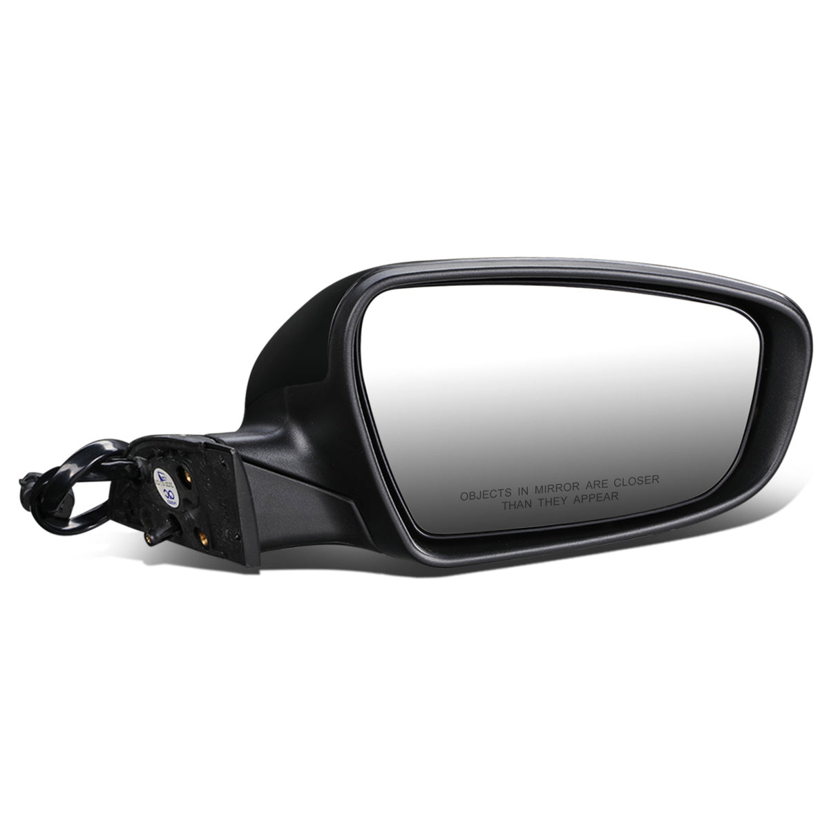 RETROVISOR MIRROR - OEM - 14-16 KIA FORTE, FORTE KOUP - POWERED - HEATED - FOLDING - BLACK MATERIAL - RIGHT